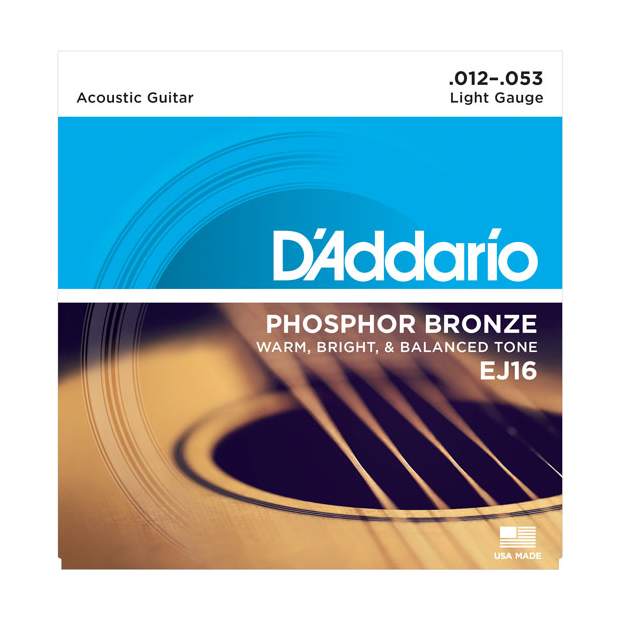 D'Addario EJ16 Phosphor Bronze 012-053