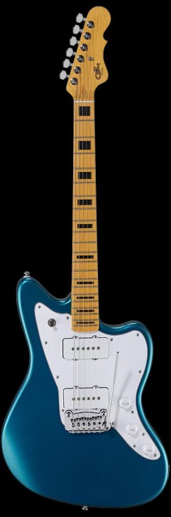 G & L Tribut Doheny Emerald Blue Ahorngriffbrett