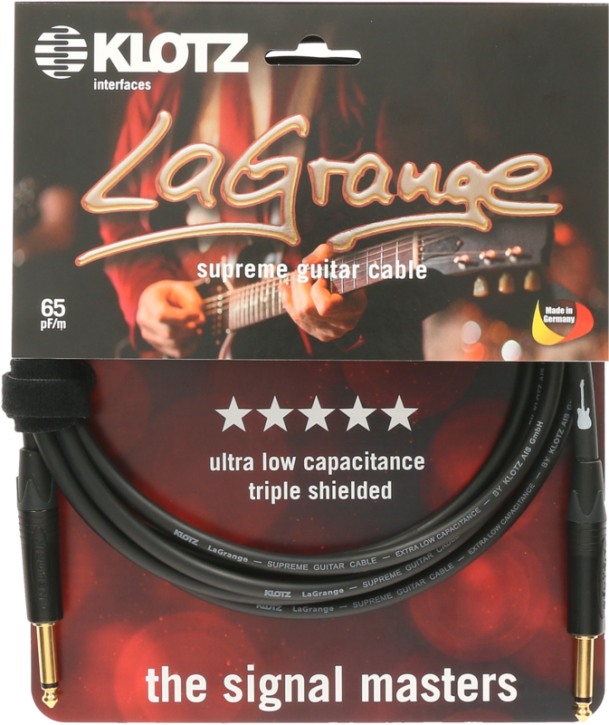 KLOTZ LaGrange Supreme Gitarrenkabel LAGPP0300 3 Meter Klinke-Klinke Neutrik