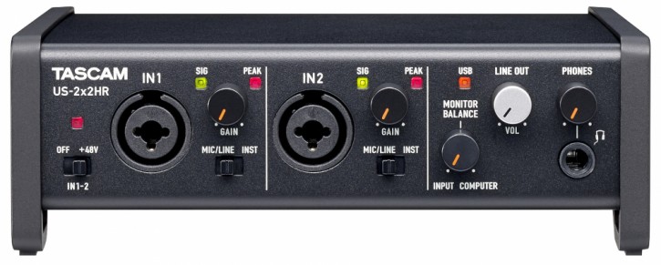 Tascam US-2x2HR USB-Audio-/MIDI-Interface