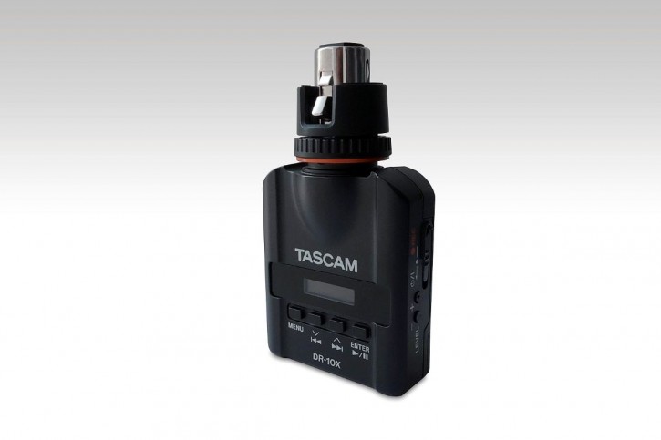 Tascam DR-10X Audiorecorder zum Aufstecken auf ein Mikrofon