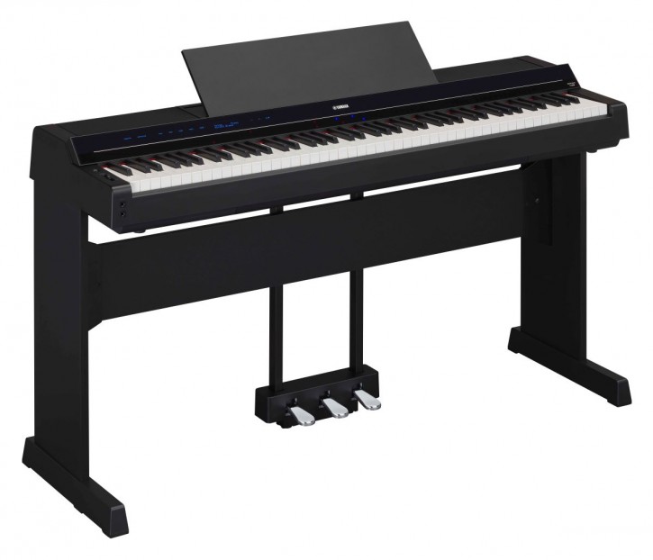 Yamaha P-S500 Digitalpiano schwarz Set mit L-300 B Holzstativ und LP-1 B Pedaleinheit