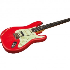 Eko Aire Relic E-Gitarre Fiesta Red