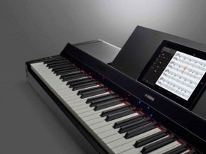 Yamaha P-S500 Digitalpiano schwarz Set mit L-300 B Holzstativ und LP-1 B Pedaleinheit