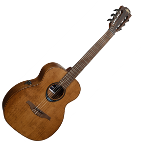 LAG TNBW1TE-BRW Bluewave 1 Nylon Travel Guitar