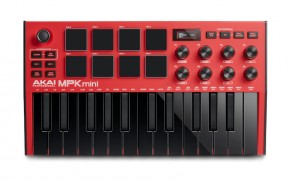 AKAI MPK Mini MK3 Red USB-Midi-Tastatur