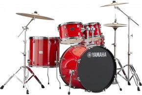 Drumset Yamaha Rydeen RDP2F5 Hot Red, Set mit Becken und Hardware