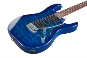 Ibanez GRX70QA-TBB E-Gitarre Transparent Blue Burst