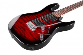 Ibanez GRX70QA-TRB E-Gitarre Transparent Red Burst